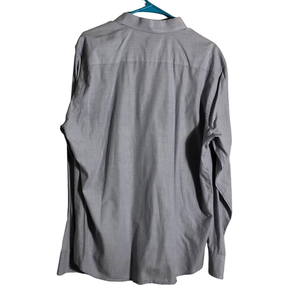 Untuck It blue/gray long sleeve button down shirt. Sz XL - Picture 3 of 5